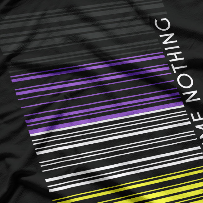 Assume Nothing: Nonbinary Flag Barcode Statement T-Shirt