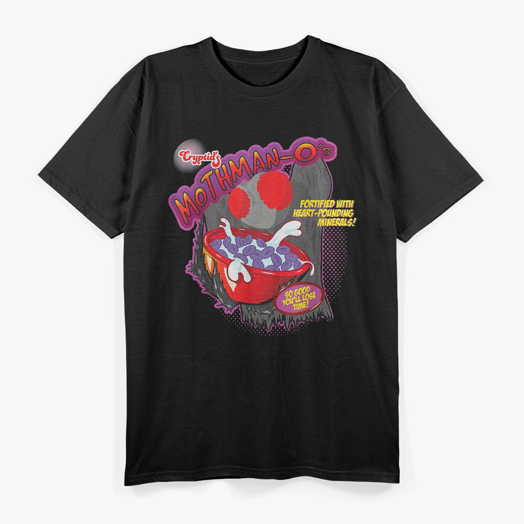 Funny Mothman Cereal – Cryptid Monster Mashup Parody T-Shirt
