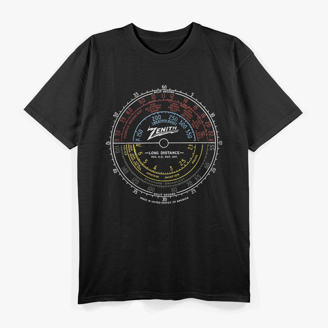 Ham Radio Zenith Dial Vintage T-Shirt