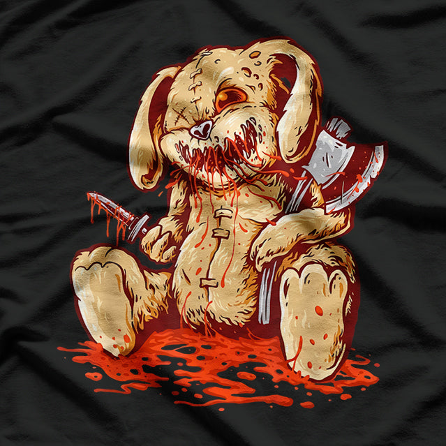 Creepy Bloody Rabbit Doll: Horror Vibes T-Shirt