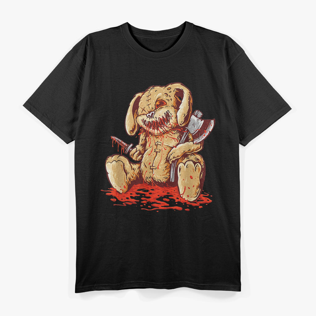 Creepy Bloody Rabbit Doll: Horror Vibes T-Shirt