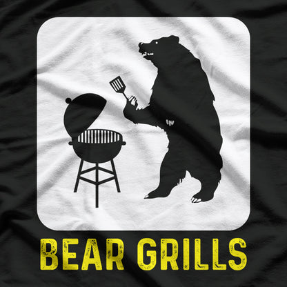 Bear Grills Funny Camping & BBQ T-Shirt