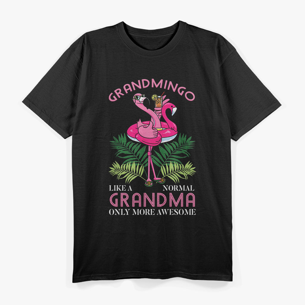 Grandmingo: The Coolest Grandmother Flamingo T-Shirt