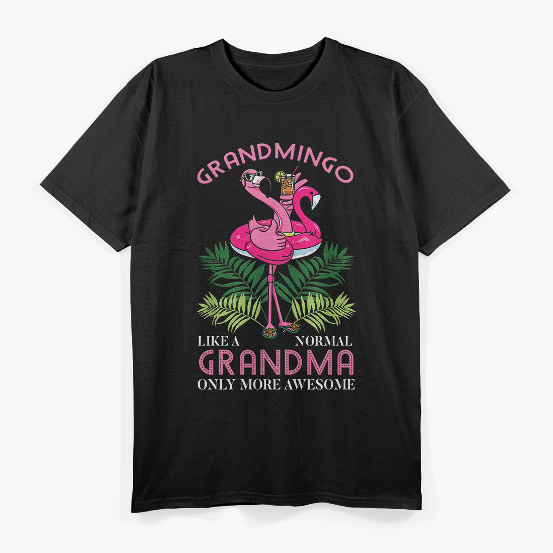 Grandmingo: The Coolest Grandmother Flamingo T-Shirt