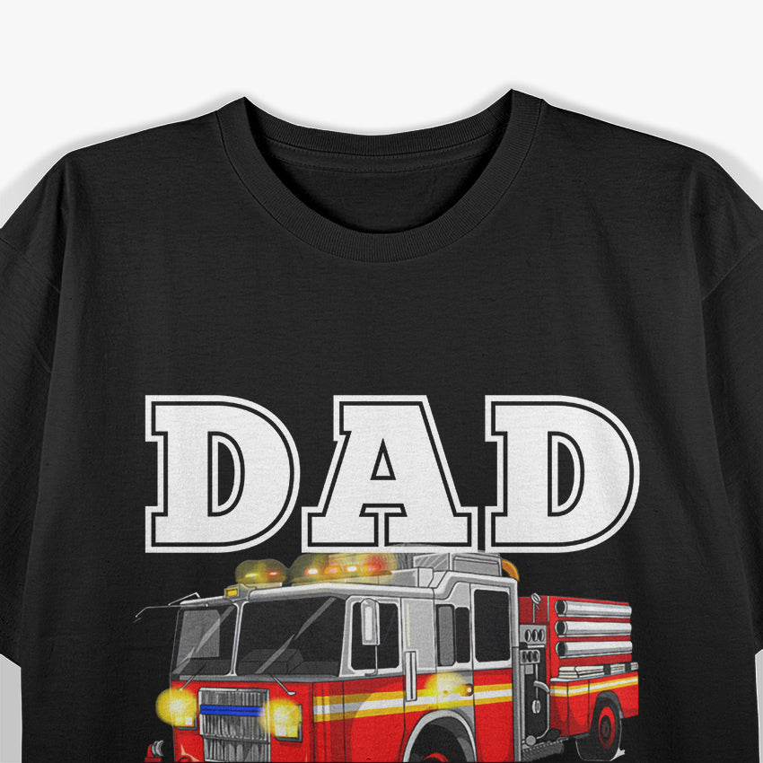 Dad Birthday Crew: Proud Firefighter Celebration T-Shirt