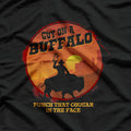 Guy on a Buffalo: Riding Into the Sunset T-Shirt