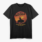 Guy on a Buffalo: Riding Into the Sunset T-Shirt