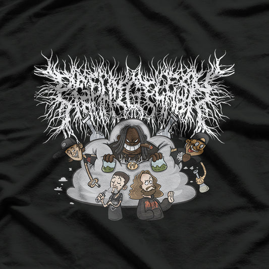 PeelingFlesh Retro Deathcore Music Band Fans Graphic T-Shirt