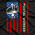 Patriotic Postal Worker: U.S. Mail Carrier Pride T-Shirt