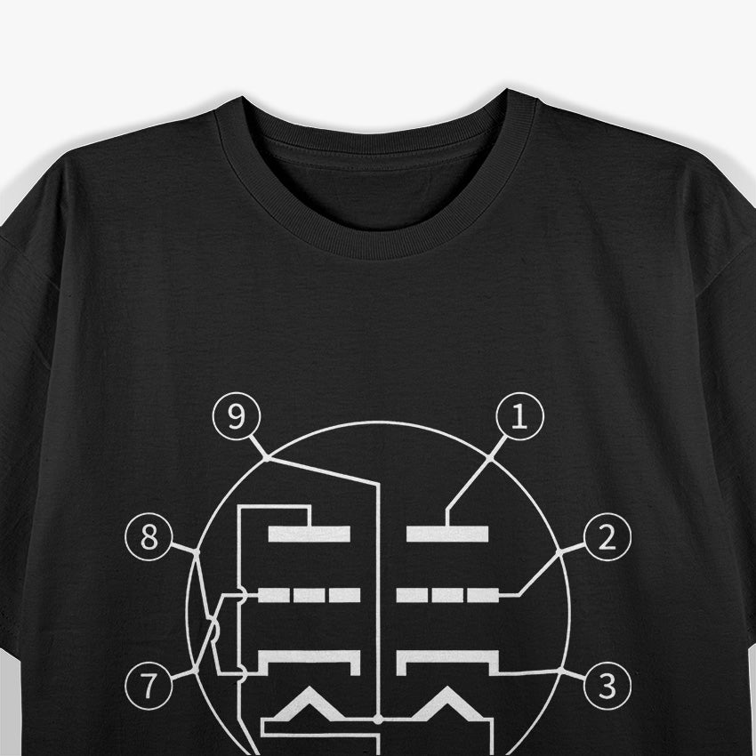 Retro 12AX7 ECC83 Vintage Tube Amplifier T-Shirt