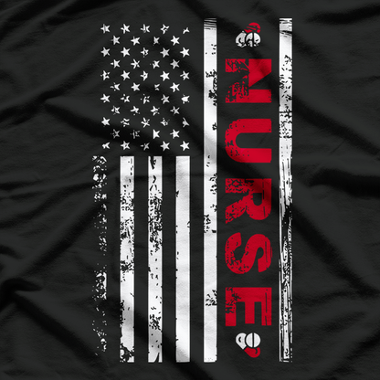 American Nurse Flag RN Nurse MD Shirt Medical T-Shirt