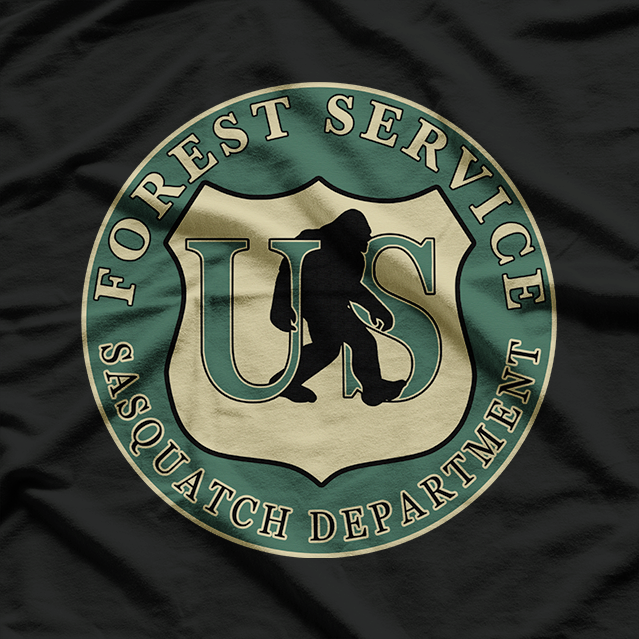 Bigfoot Forest Service – Active Patrol Graphic Style T-Shirt