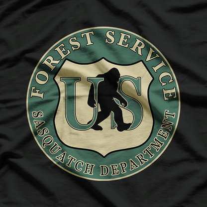 Bigfoot Forest Service – Active Patrol Graphic Style T-Shirt