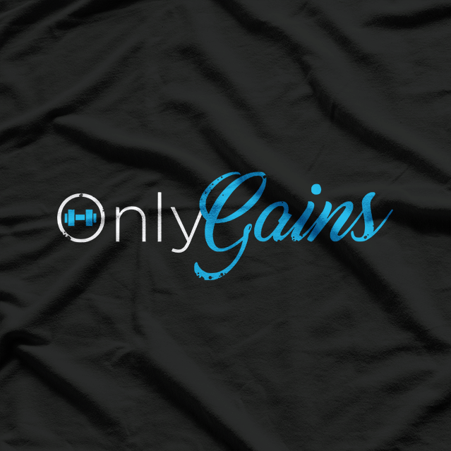 Only Gainz Gym – Funny Bodybuilder Fitness Graphic T-Shirt