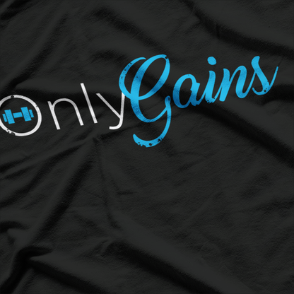 Only Gainz Gym – Funny Bodybuilder Fitness Graphic T-Shirt