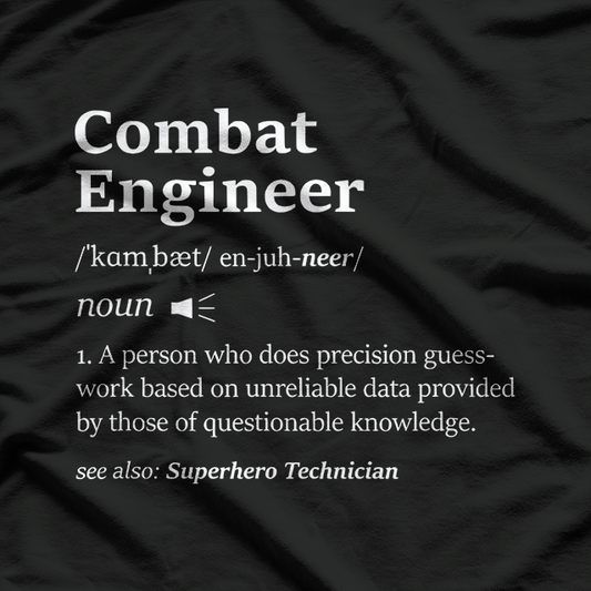 Combat Engineer Graphic – Cool Military Inspired Design T-Shirt