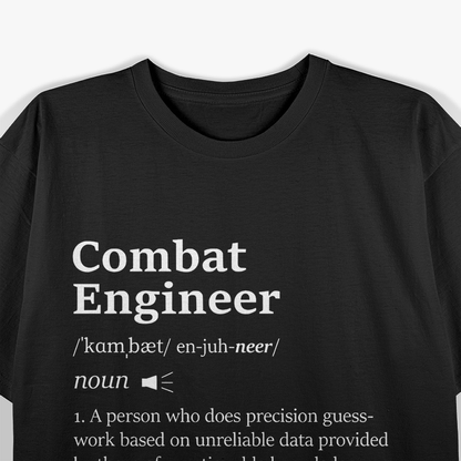 Combat Engineer Graphic – Cool Military Inspired Design T-Shirt