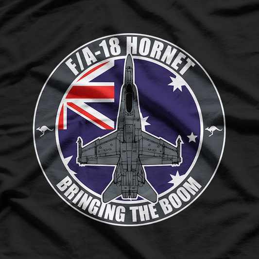 Aussie Hornet Jet Fighter Graphic T-Shirt