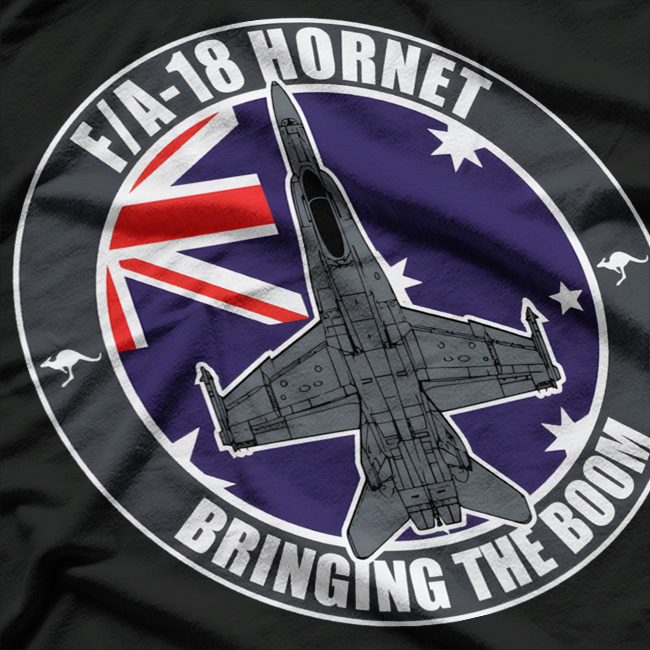 Aussie Hornet Jet Fighter Graphic T-Shirt