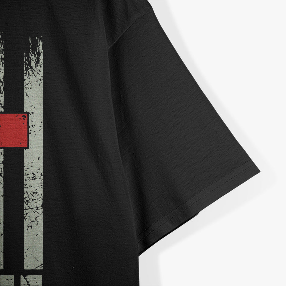 Faith Over Fear Retro USA Flag Christian Cross T-Shirt