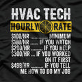 HVAC Tech Hourly Rate T-Shirt