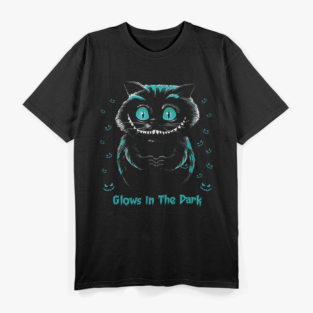 Funny Glowing Cat – Spooky Glow in the Dark Pet Lover T-Shirt