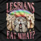 Retro Cat – Eat What You Want Funny Vintage T-Shirt