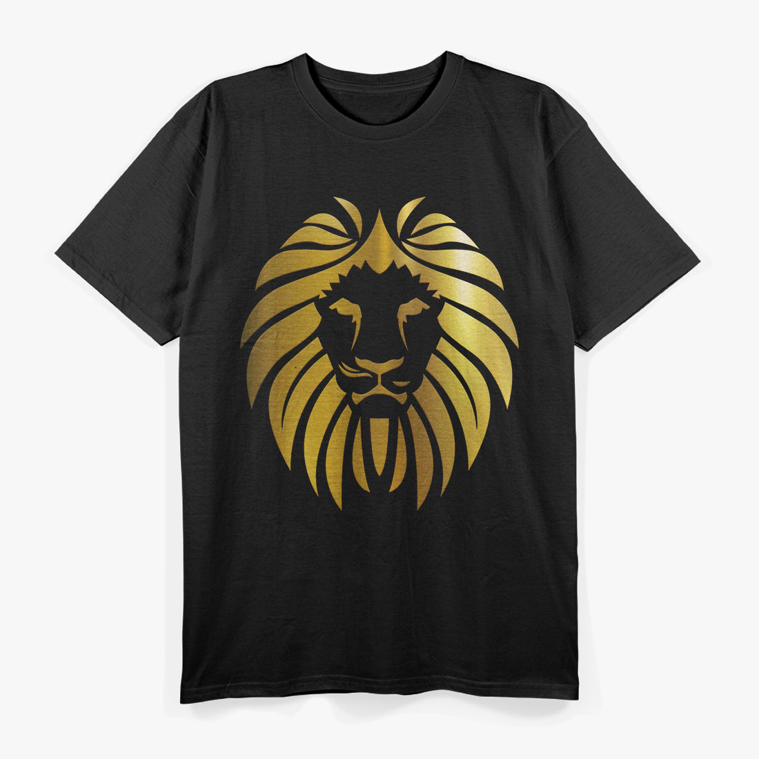 Metallic Gold King Lion Jungle Wildlife Animal Lover T-Shirt