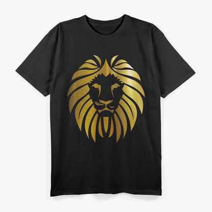 Metallic Gold King Lion Jungle Wildlife Animal Lover T-Shirt