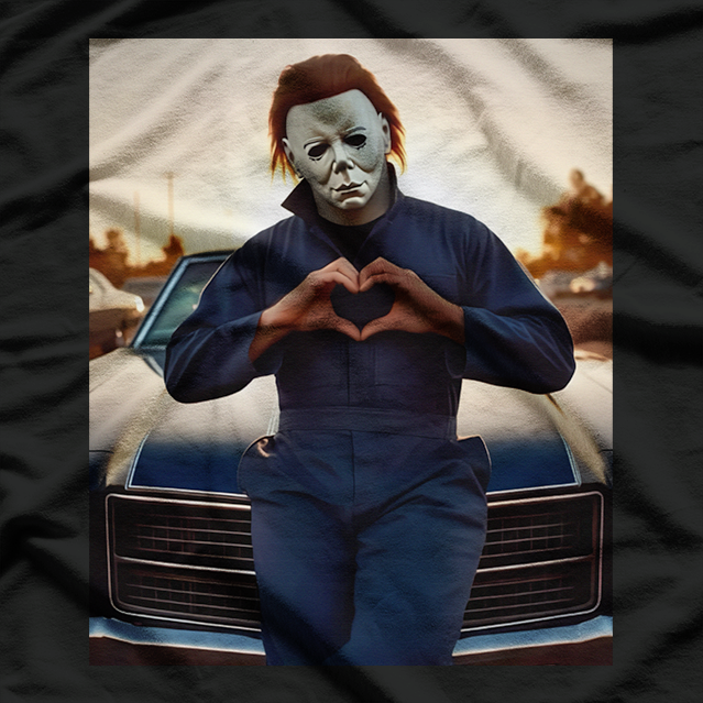 Retro Horror Heart Hands – Vintage Scary Movie Style T-Shirt