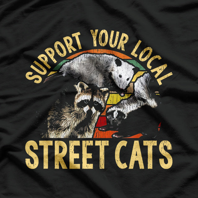 Support Local Street Cats Funny Animal Rescue Pet Lover T-Shirt