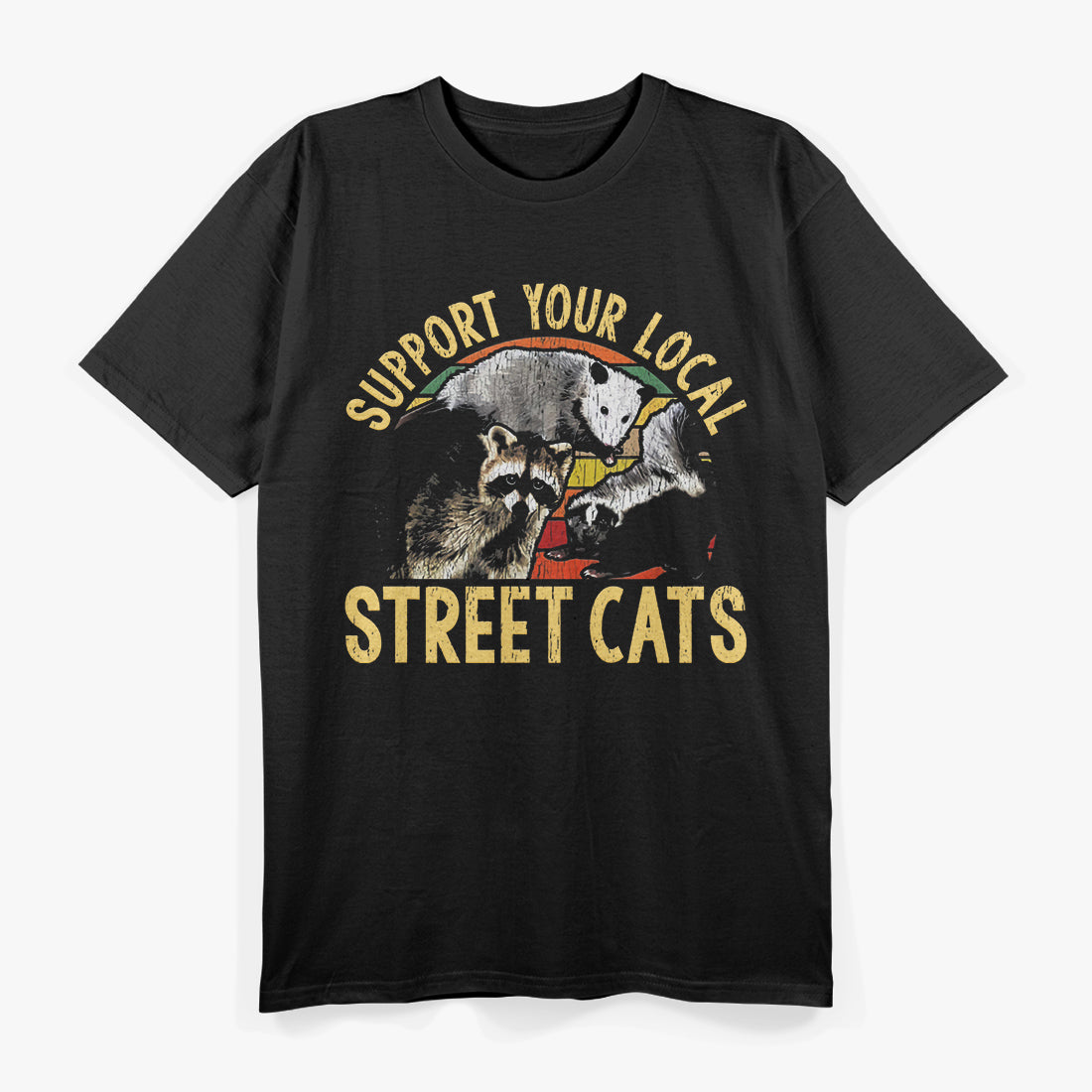 Support Local Street Cats Funny Animal Rescue Pet Lover T-Shirt