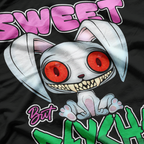 Sweet but Psycho Bunny – Creepy Gothic Rabbit Vibes T-Shirt