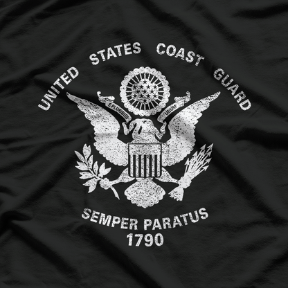 United States Coast Guard Eagle Flag Patriotic USCG T-Shirt