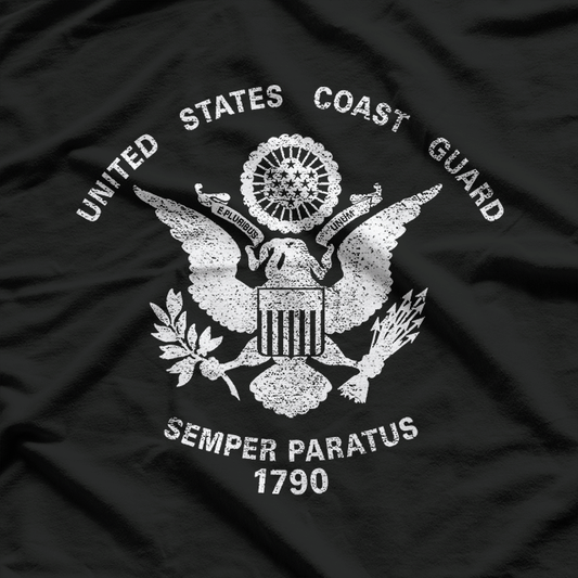 United States Coast Guard Eagle Flag Patriotic USCG T-Shirt
