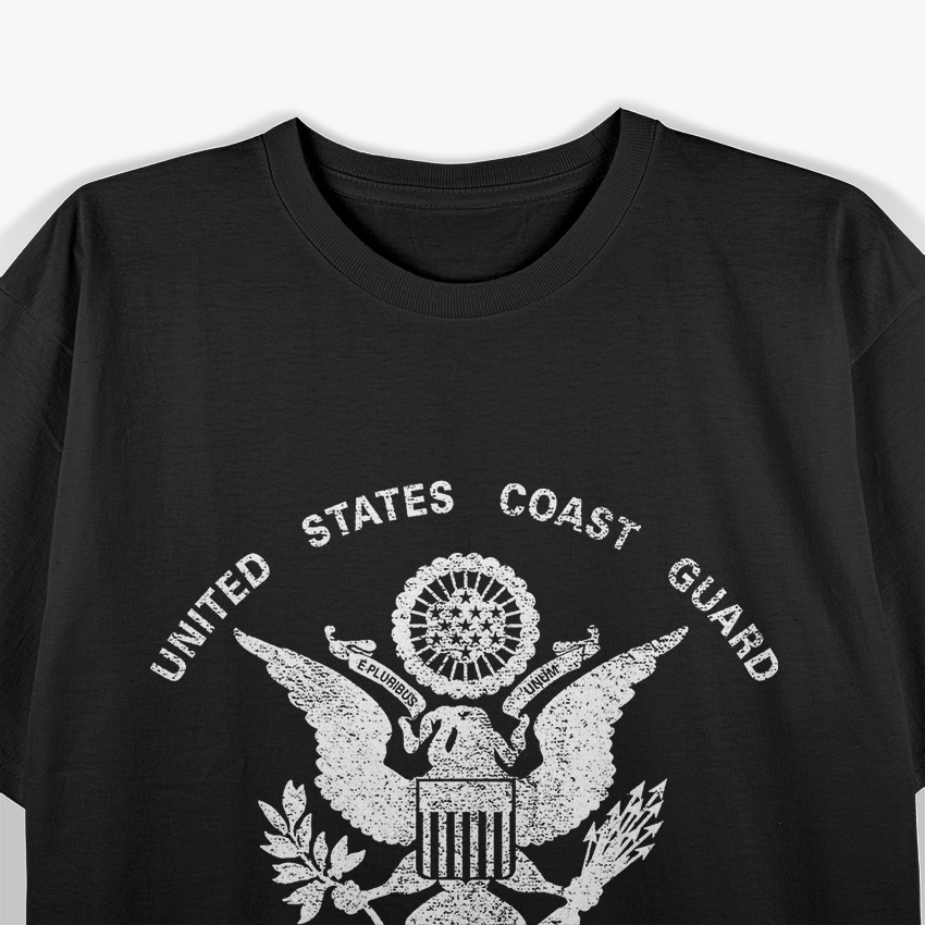 United States Coast Guard Eagle Flag Patriotic USCG T-Shirt
