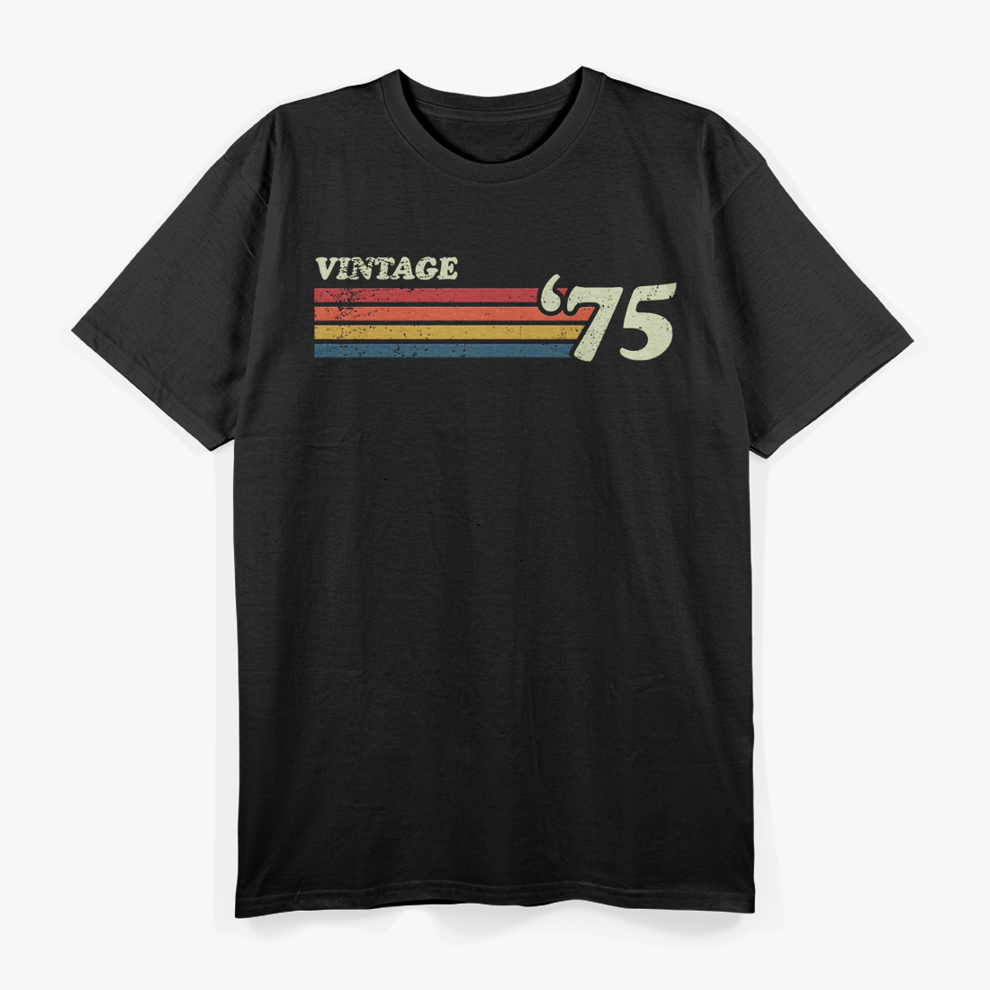 Classic 75 Graphic – Retro Stripes Inspired Vintage Style T-Shirt