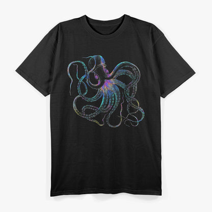 Psychedelic Tentacles: Vintage Retro Octopus Art T-Shirt