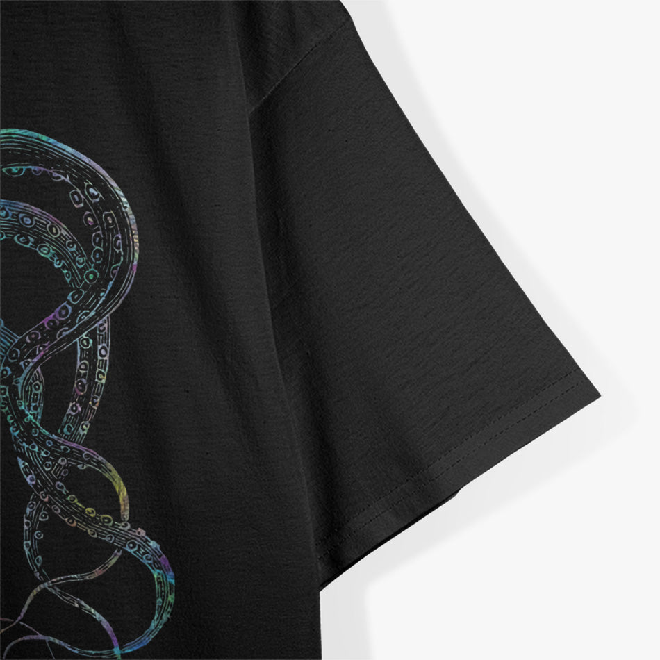 Psychedelic Tentacles: Vintage Retro Octopus Art T-Shirt