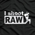 I Shoot RAW: Funny Photographer T-Shirt