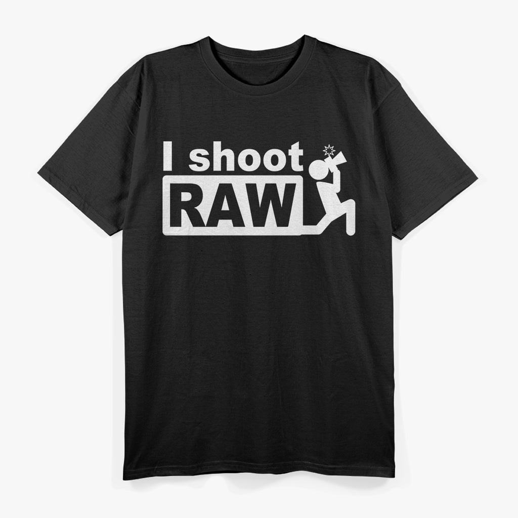I Shoot RAW: Funny Photographer T-Shirt