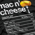 Mac and Cheese Nutrition Facts: 100% Comfort Food T-Shirt