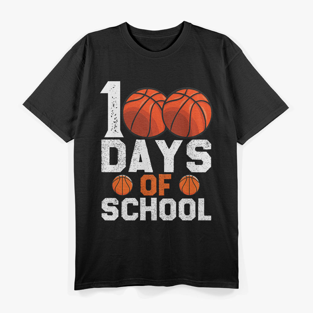 100th Days Of School Basketball, Basketball Lovers T-Shirt