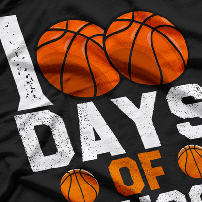 100th Days Of School Basketball, Basketball Lovers T-Shirt