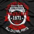 Vintage 1971: Classic Birthday Edition T-Shirt