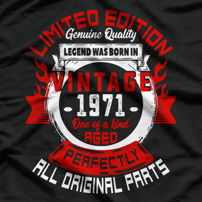 Vintage 1971: Classic Birthday Edition T-Shirt