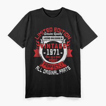 Vintage 1971: Classic Birthday Edition T-Shirt