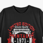 Vintage 1971: Classic Birthday Edition T-Shirt