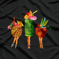 Tiki Cocktail Pin-Ups T-Shirt