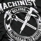 Funny Machinist Precision Tool Engineering T-Shirt